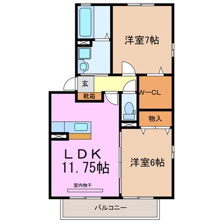 ロイヤルタウン C棟の物件間取画像